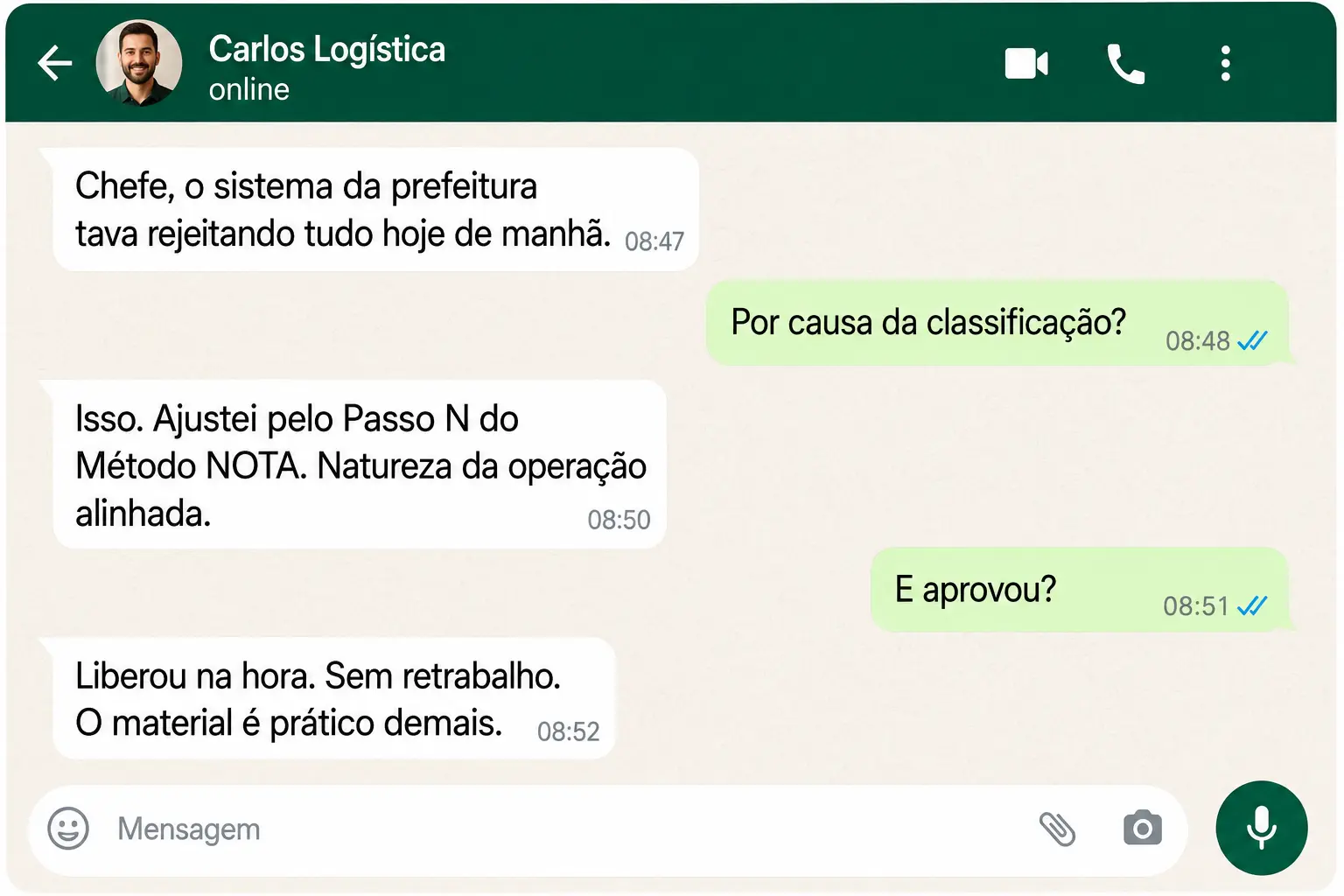 Depoimento de Carlos sobre o Sistema IVA